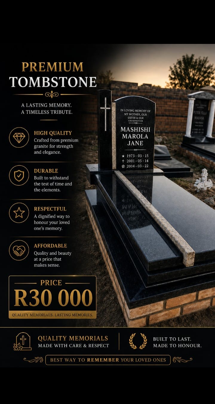 Premium Tombstone R30 000